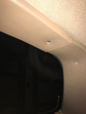 Broke headliner plastic trim on both sides putting in or taking out wrong.