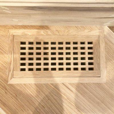 We install custom flush mount style vents in all our floors.