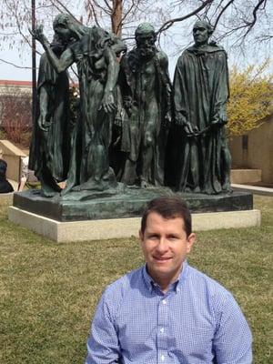 In the Rodin sculpture garden in DC