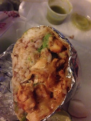 Chicken burrito