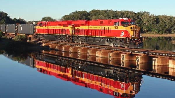 Awesome reflection of 806 in the San Sebastian River in St. Augustine, FL