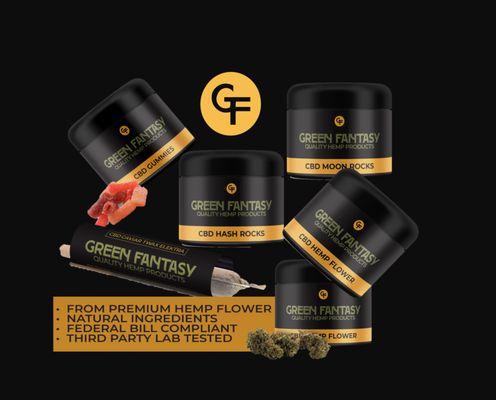 A large selection of CBD products: CBD Flower, Gummies, Pre-Rolls and more