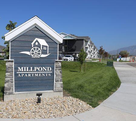 Exterior of building and signage