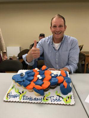 Todd's Birthday cake 2017 at the office.