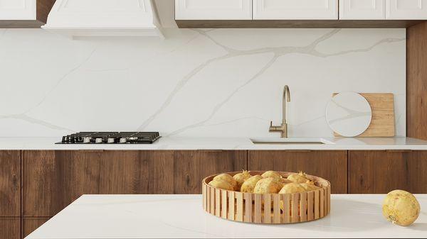 kitchen remodel with full backsplash