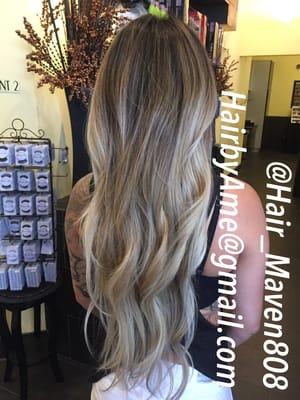 Cool ash blonde Balayage