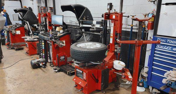 Come By And Check Us Out We Have The Best Machines To Get The Job Done! We Also Offer Wheel Mounting/ Wheel Balance/ Tire Rotation !