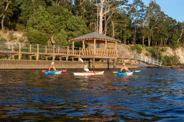 Residents enjoy kayaking in the North East Cape Fear River.