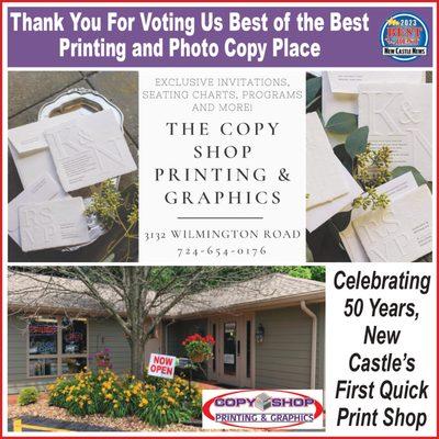 We are so grateful to our loyal customers who have trusted us since 1992 with all of their business and personal printing needs. Thank you!