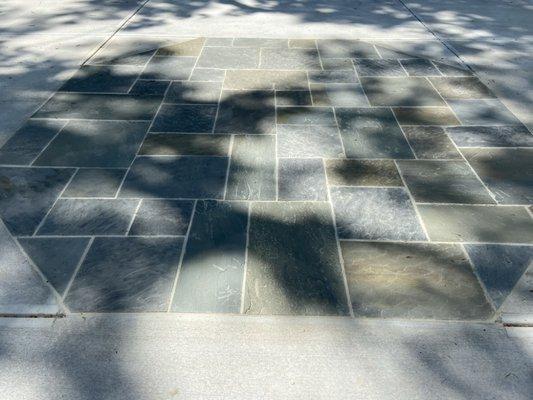 Patio of pavers