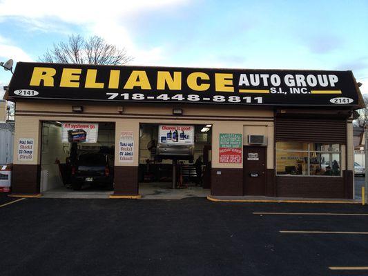 Complete automotive service shop.