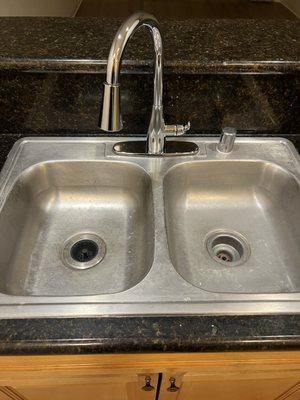 Replaced new kitchen faucet