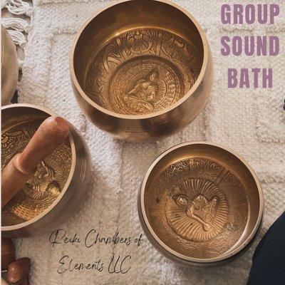 Group Sound Baths once a month on Saturday 1pm at 2305 North Wood Ave Roselle NJ