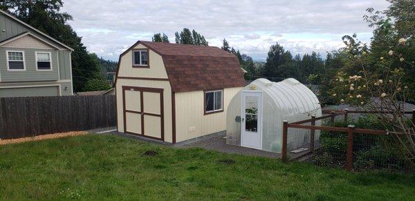 Paint shed to match home