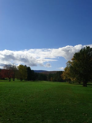 View down the first fairway