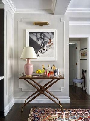 Emmy Rossum's home featured in Elle Decor framed by Skyframe.