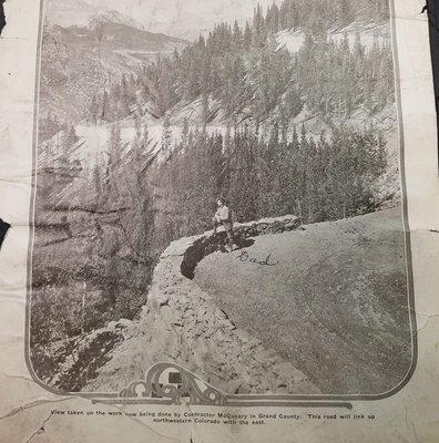 President of ARMAC's Great Great Grandfather built roads in The Rockies!