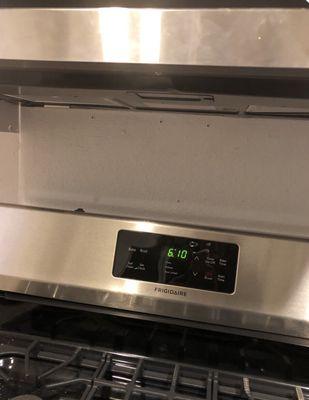 Dent on microwave , even at the bottom