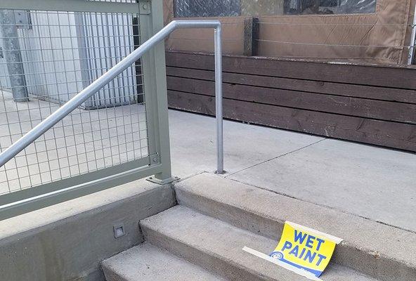 Wire Fence and Handrail Painting