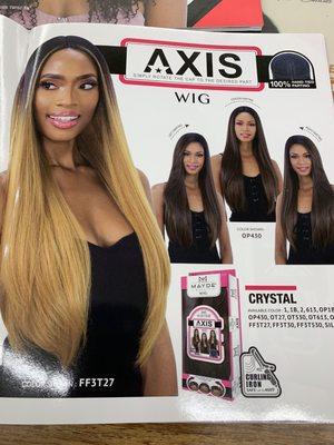 Lace part wig Crystal