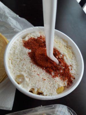 Elote en vaso