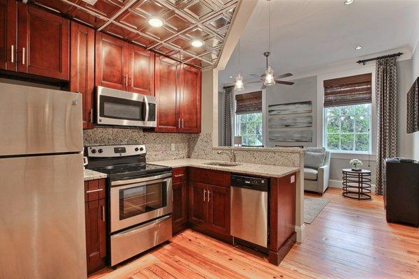 Kitchen in premium suite