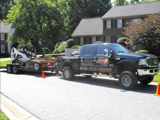 SCS Trees truck & Bobcat