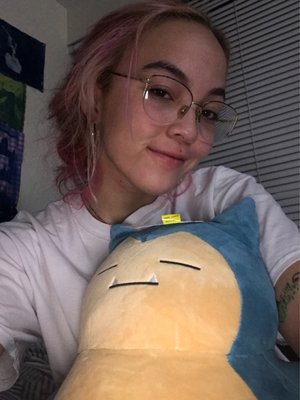 me with my boyfriends PLUMP snorlax that smells like popcorn!