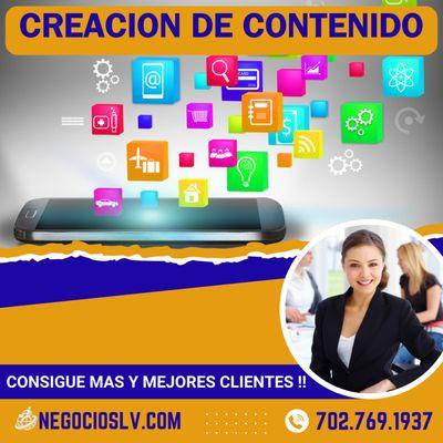 Creacion de Contenido para Redes Sociales:
- Facebook
- Instagram
- TikTok
- Youtube