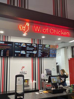 World of Chicken. Storefront