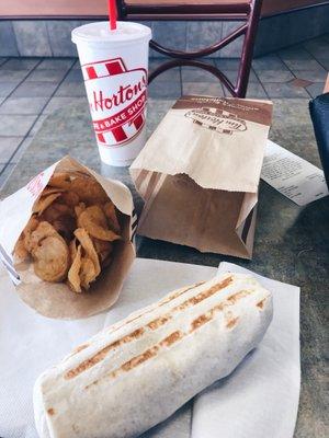 Chicken wrap meal