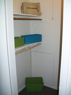 Spacious closets