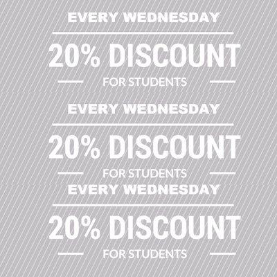 Student Discount Available