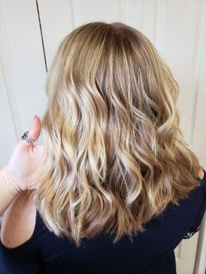 Soft, natural balayage