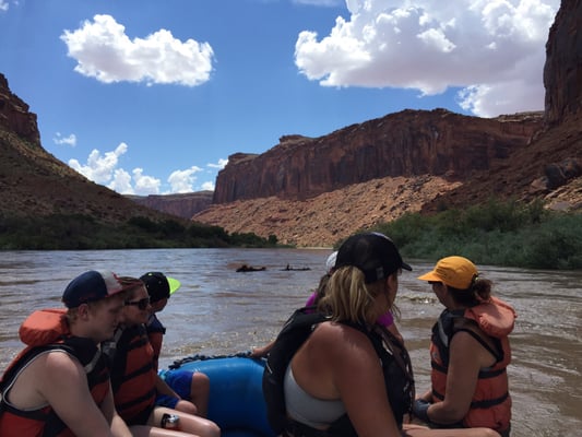 View of the Colorado from the raft.