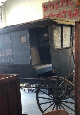 Milk Wagon; original writing; working doors One of a kind