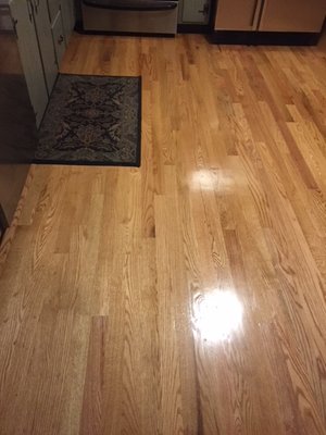 Kitchen floor.