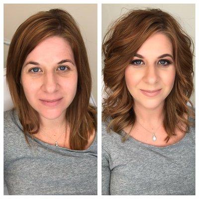 Before and After Airbrush Makeup