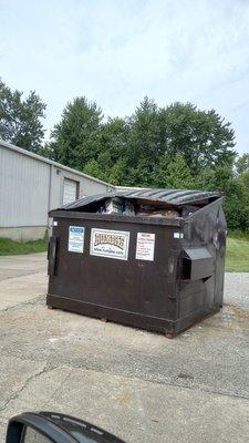 My bow in the dumpster.