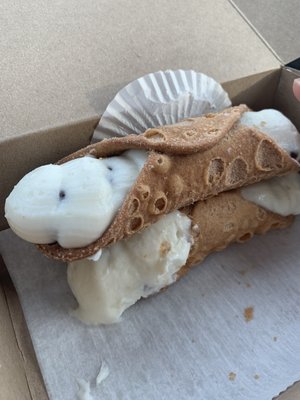 Cannolis from the bakery dept