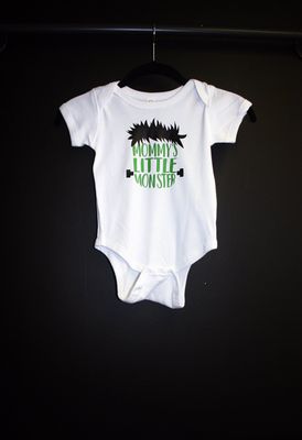 Halloween onsie! Mommy's Little Monster! Get yours today.