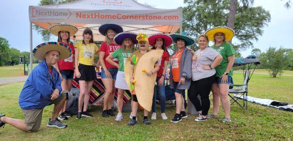 Niceville Valparaiso Annual Golf Tournament 2023.... NextHome Cornerstone Realty's tacos and margaritas