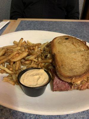 Reuben and fries