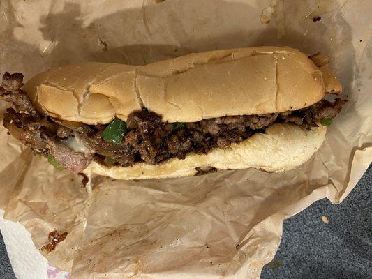 Philly steak and cheese