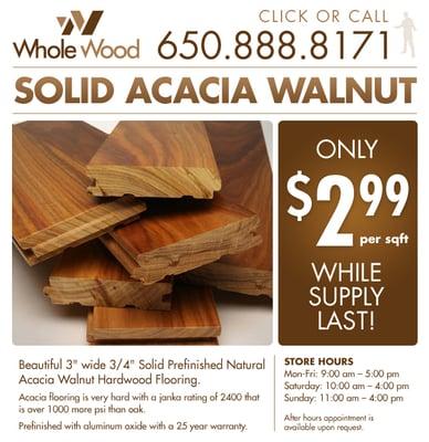 Whole Wood Online Ad