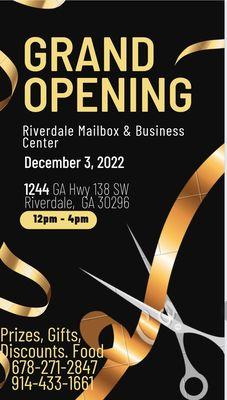 Grand Re-Opening December 3rd.