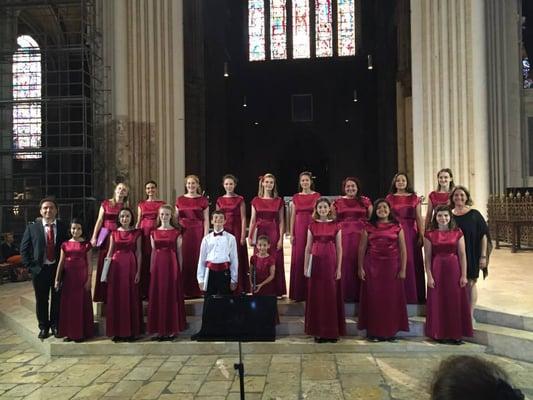 MUSYCA Children's Choir at the Chartres Cathedral, France, 2015