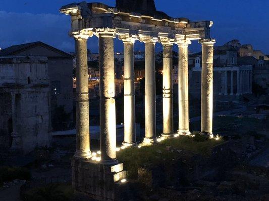 Rome at night.