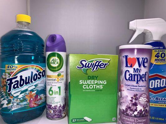 Cleaning supplies