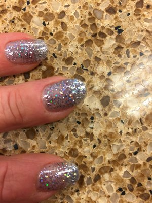 Glitter nails. Again.